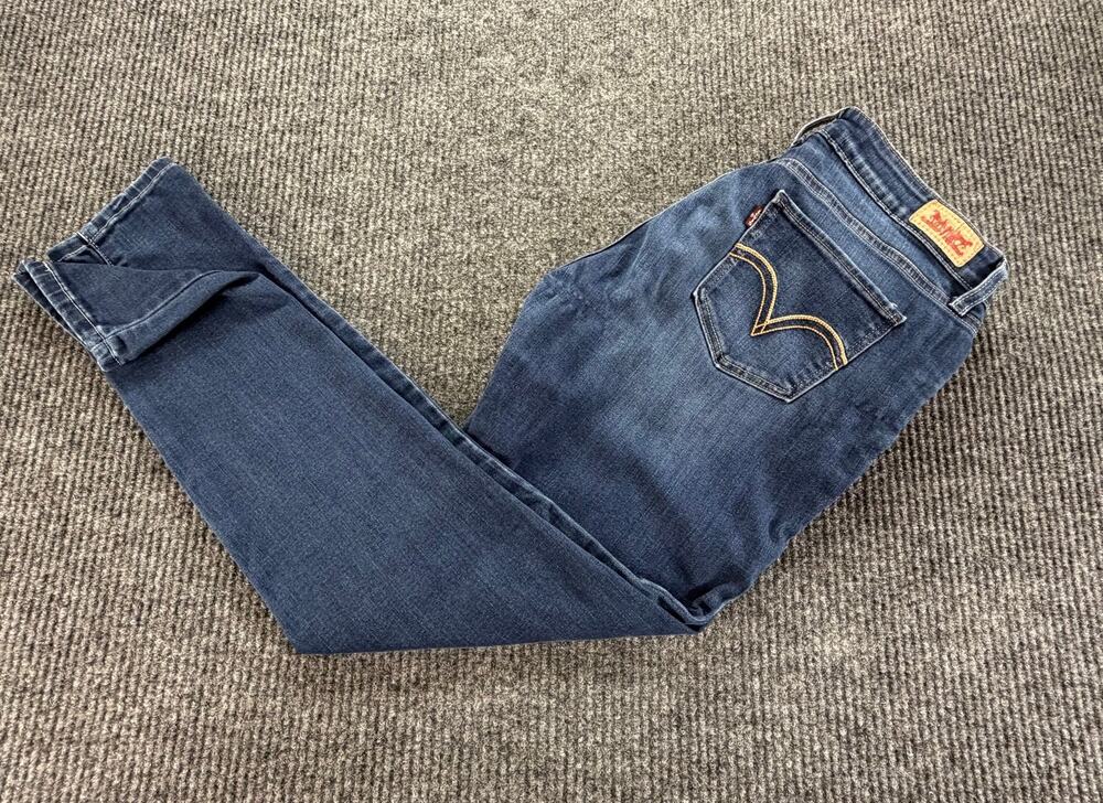 Levi's 711 Skinny Jeans Womens 31x30 Blue Stretch Denim Mid Rise Ankle